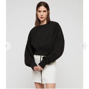 All Saints Storn cropped sweatshirt